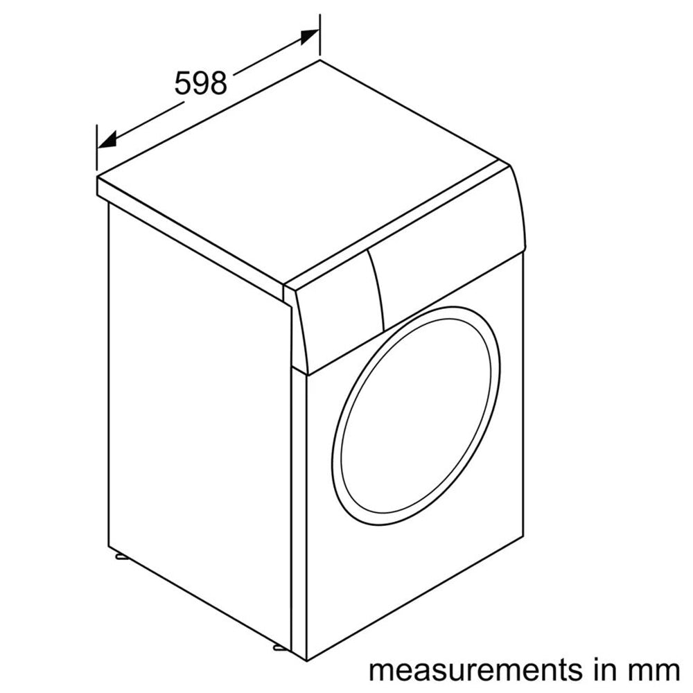 Front Load Washing Machine Bosch Series 8 - 10KG Capacity, Eco Friendly Silver Inox