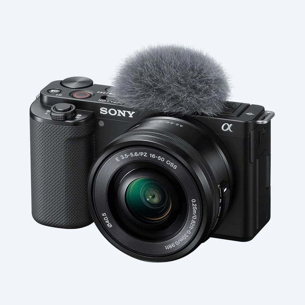 Interchangeable Lens Vlog Camera - Sony ZV-E10 4K Compact Vlogging Camera