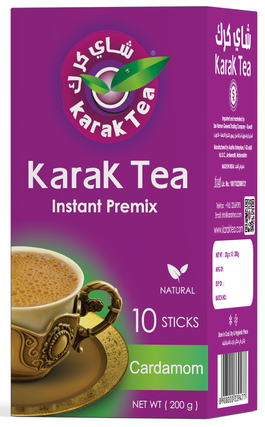 Classic Cardamom Instant Karak Tea Premix (200g Sachets) – Authentic 3-in-1 UAE Blend