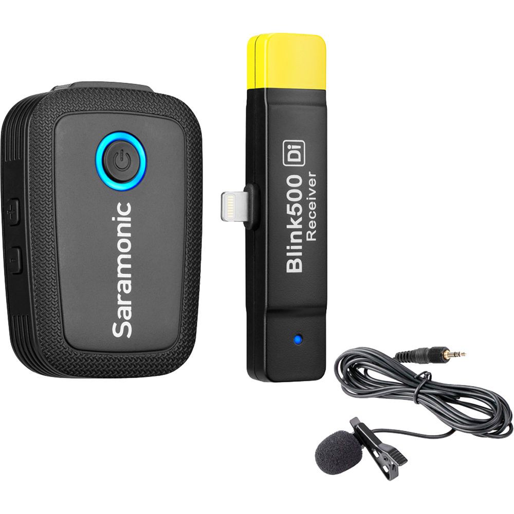 Saramonic Blink 500 B3 Digital Wireless Omni Lavalier Microphone System for Lightning iOS Devices (2.4 GHz)(RXDi+TX)
