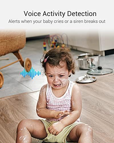 EZVIZ 4MP Indoor Camera, Pan/Tilt Baby Pet Monitor with AI Human and Pet Detection, Voice Activity Detection, Starlight Lens Color Vision | C6 with SanDisk 128GB Ultra MicroSDXC - Lolly