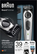 Braun BT5060 rechargeable Beard trimmer & hair trimmer. 39 length settings & lifetime sharp metal blades deliver ultimate precision for an even cut. PHY & E-COM ONLY
