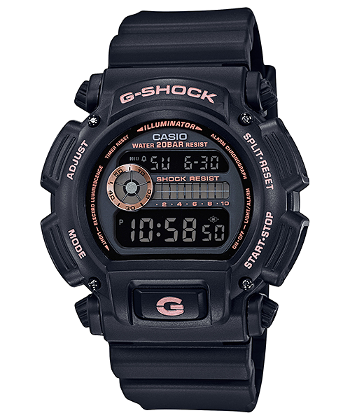 G-Shock Digital Watch - Shock Resistant Men's Chronograph With Gold Accent Design