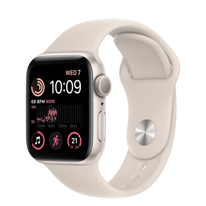 Apple Watch SE GPS Smartwatch - 40mm Aluminum Case, Water Resistant, Crash Detection