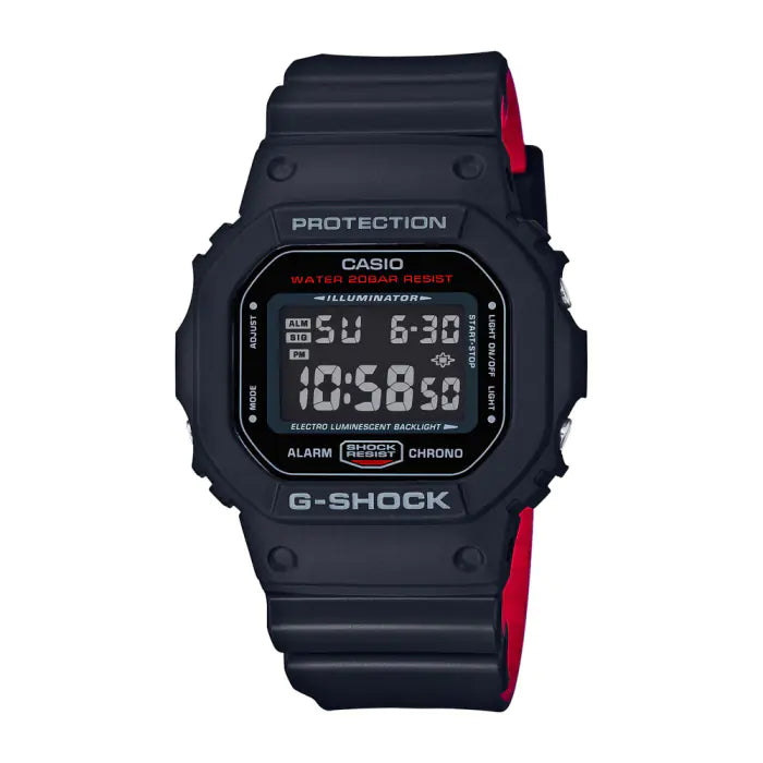 G-SHOCK Men's Watch - Shock Resistant Resin Band Digital Stopwatch Timer