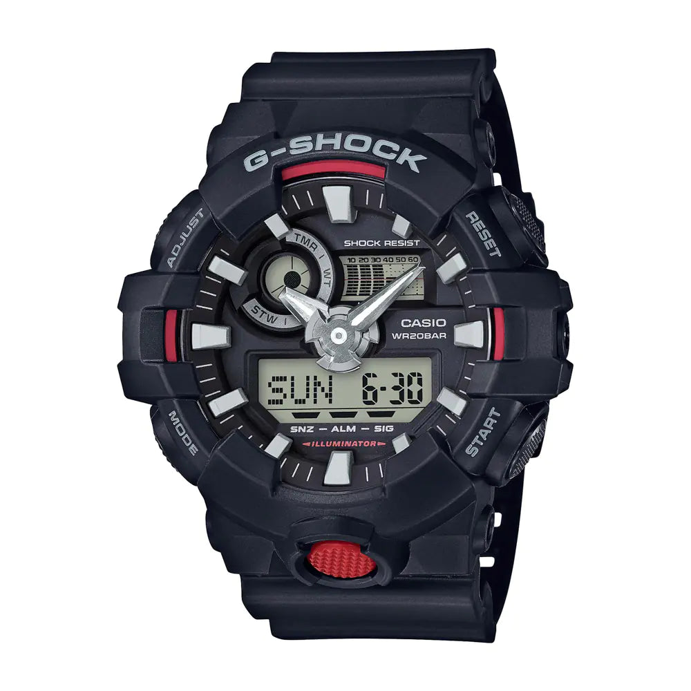 G-SHOCK Men Watch - Shock Resistant Digital Analog Resin Band Timepiece