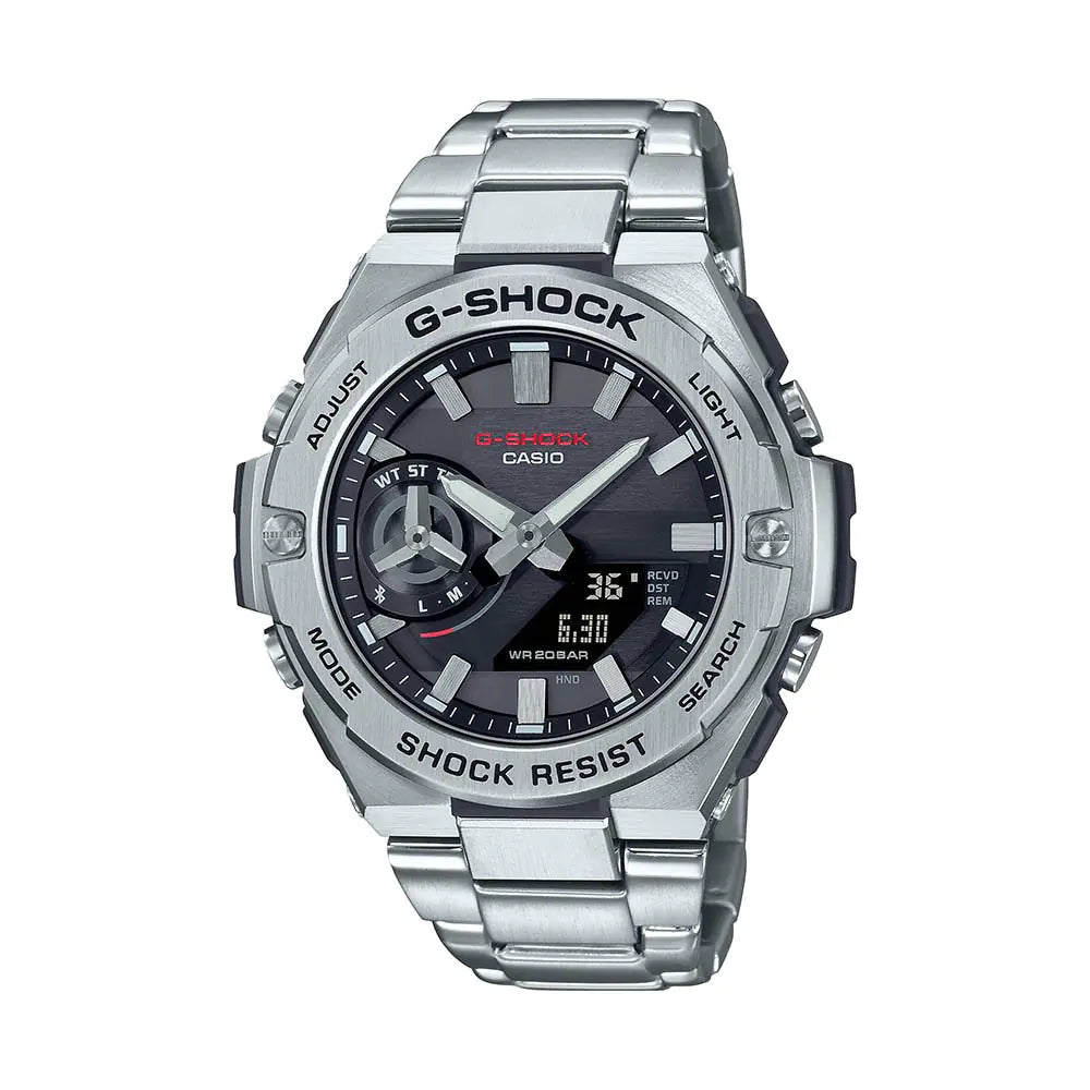G-SHOCK G-Steel Watch – Stainless Steel, Solar Powered, Bluetooth Connected Timepiece