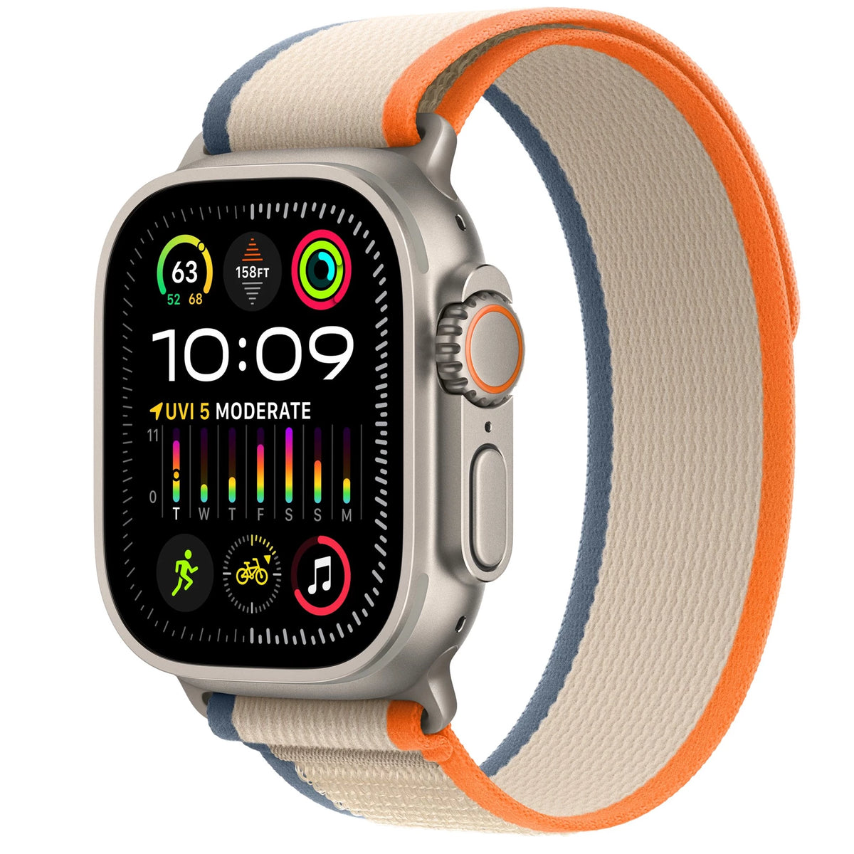 Apple Watch Ultra GPS Cellular 49mm Titanium Case – Rugged Smartwatch With Retina Display