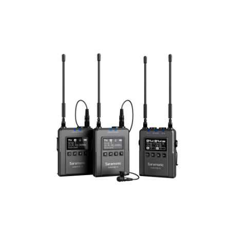 Saramonic UwMic9S Mini KIT2 Compact 2-Person Camera-Mount Wireless Omni Lavalier Microphone System (514 to 596 MHz)