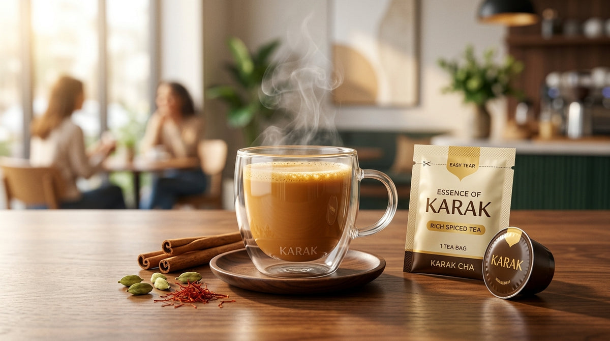 Karak Tea for Every Moment: Elevating Modern Lifestyles with Instant Premium Convenience / شاي الكرك لكل لحظة: ارتقِ بأسلوب حياتك العصري مع سهولة التحضير الفاخر والسريع