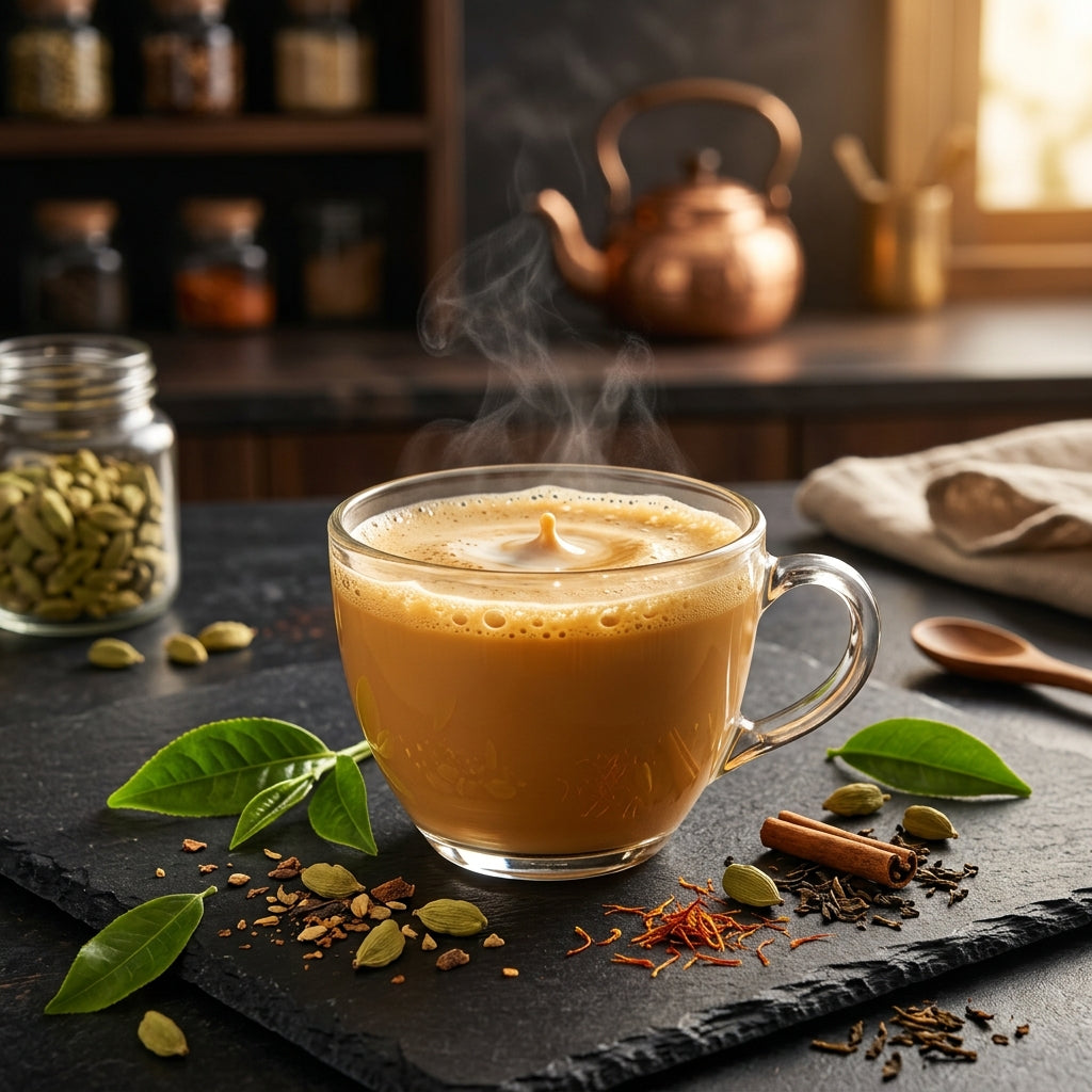 The Science of Karak Tea: Premium Ingredients and Modern Brewing Chemistry / علم شاي الكرك: المكونات الفاخرة وكيمياء التحضير الحديثة