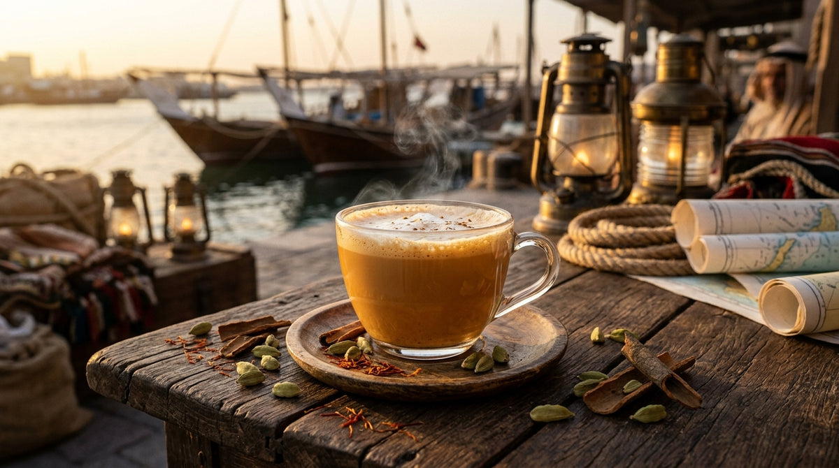 The History and Culture of Karak Tea: From Maritime Spice Routes to Gulf Heritage / تاريخ شاي الكرك وثقافته: من مسارات التوابل البحرية إلى عمق التراث الخليجي