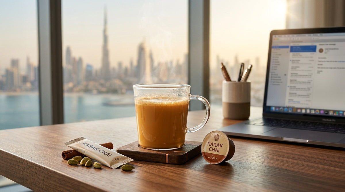 Authentic Karak in Under 60 Seconds: Modern Convenience for Busy Mornings and Office Breaks / كرك أصيل في أقل من ٦٠ ثانية: راحة عصرية لصباحات العمل واستراحات المكاتب