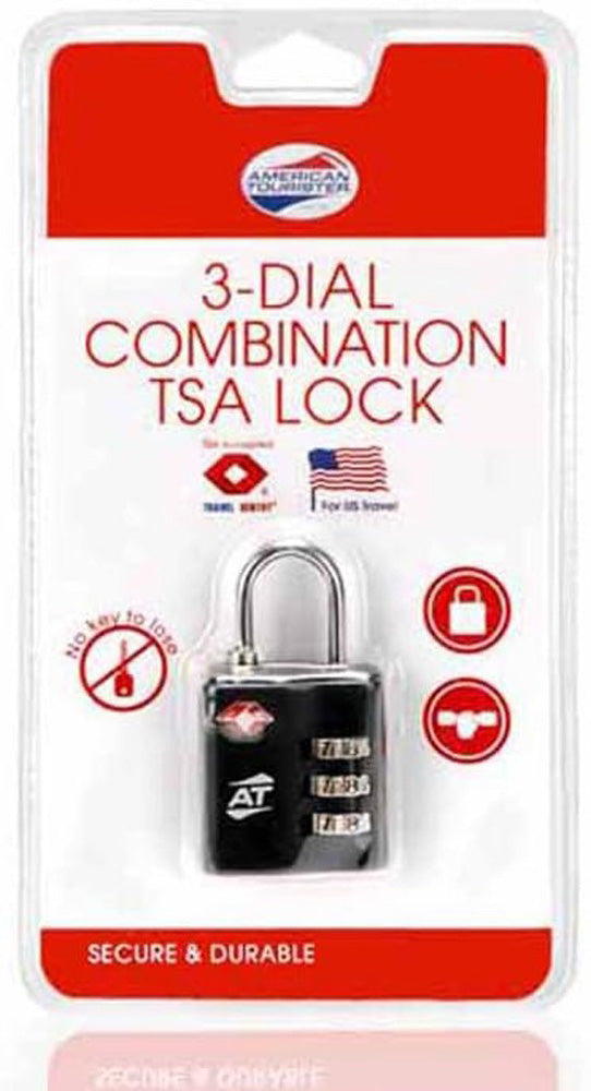 TSA Combination Lock - Durable Zinc Alloy 3 Dial Luggage Security Device