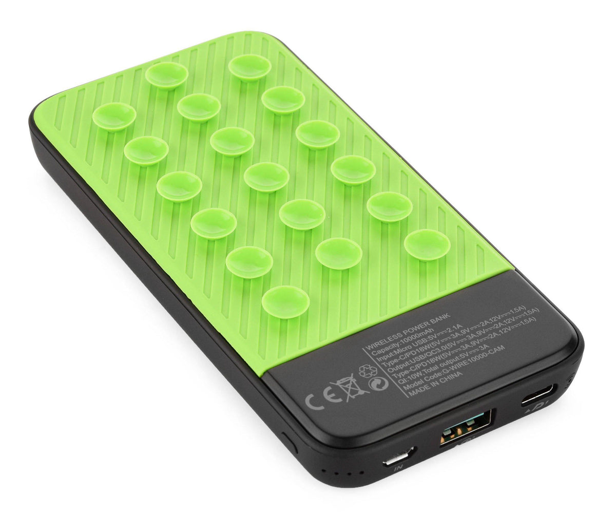 Wireless Powerbank 10000mAh - Portable Charger With Fast Charging & Qi Wireless