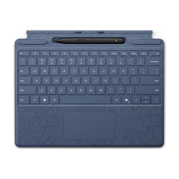 Surface Pro Keyboard - Slim Pen Bundle | Microsoft AI Copilot Key, Alcantara Fabric Finish