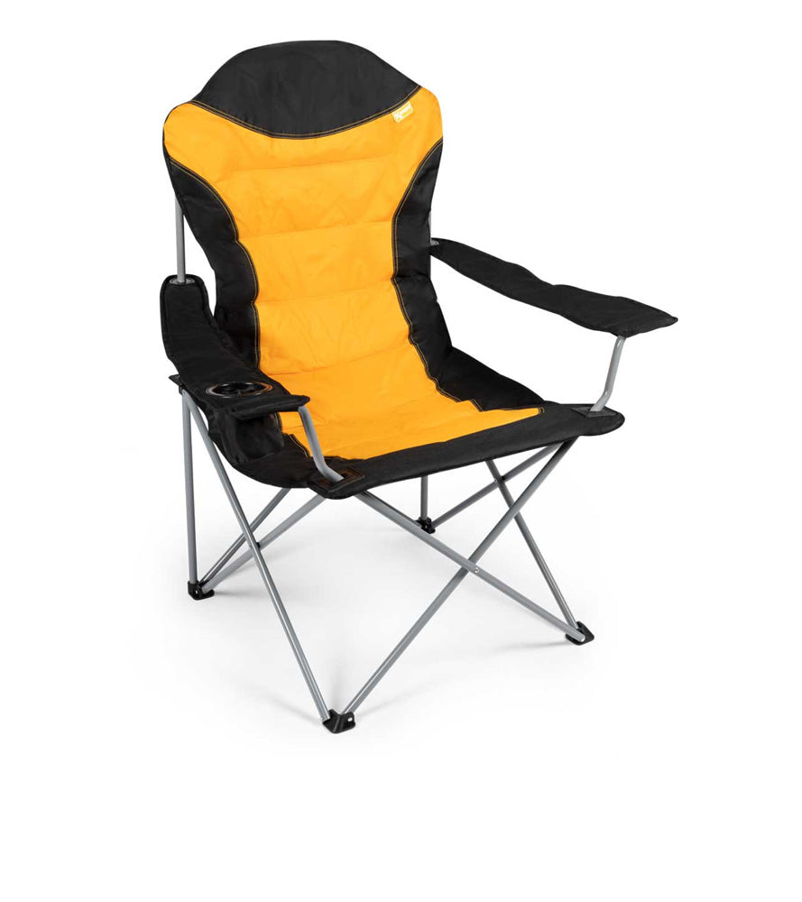 XL High Back Camping Chair - Folding Portable Outdoor Seat With Carry Bag