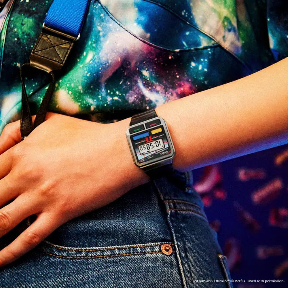 Casio Vintage Digital Watch - Retro Stainless Steel Stranger Things Timepiece