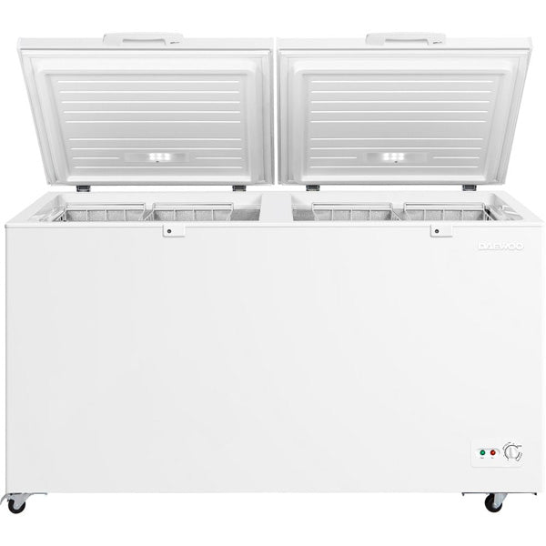 Daewoo Chest Freezer 508L - Large Capacity White Free Standing Freezer