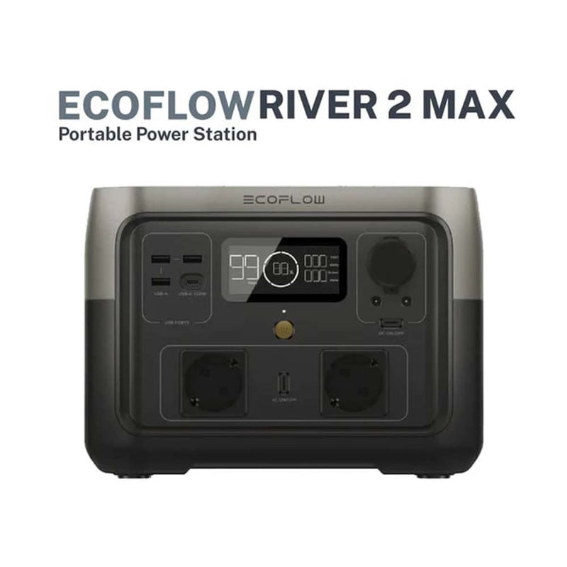 EcoFlow RIVER 2 MAX Portable Power Station (500W,512Wh)