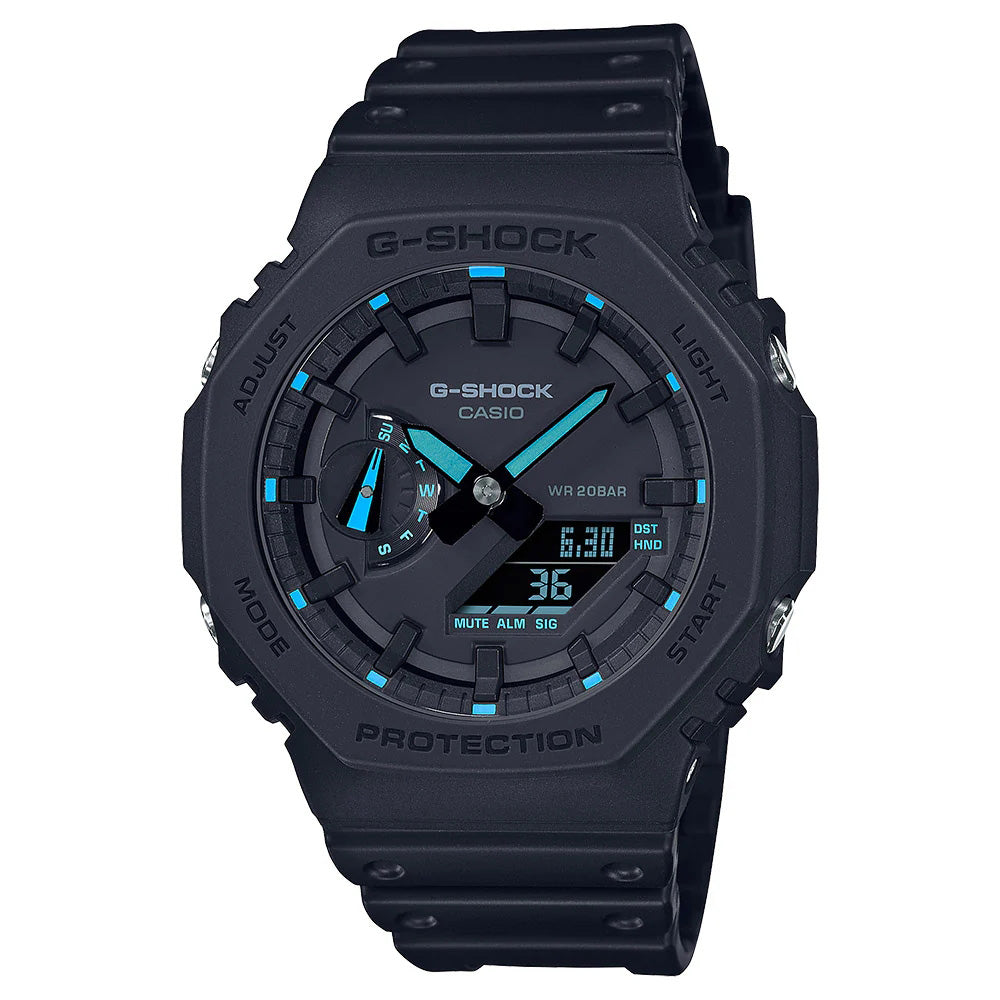 G-Shock Neon Watch | Men's Analog Digital Sports Wristwatch With Shock Resistant Carbon Resin Case