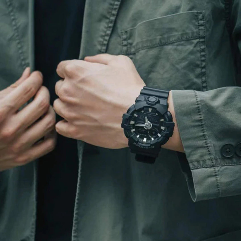 G-SHOCK Men Watch – Shock Resistant Analog Digital Resin Band Timepiece