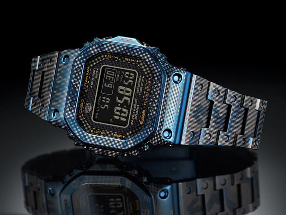 G-Shock Full Metal Watch - Titanium Men's Shock Resistant Solar Powered Timepiece