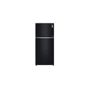 Top Mount Refrigerator - LG Black Glass Fridge With LinearCooling Technology