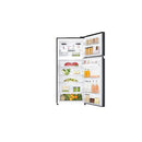 Top Mount Refrigerator - LG Black Glass Fridge With LinearCooling Technology