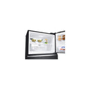 Top Mount Refrigerator - LG Black Glass Fridge With LinearCooling Technology