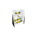 Top Mount Refrigerator - LG Black Glass Fridge With LinearCooling Technology