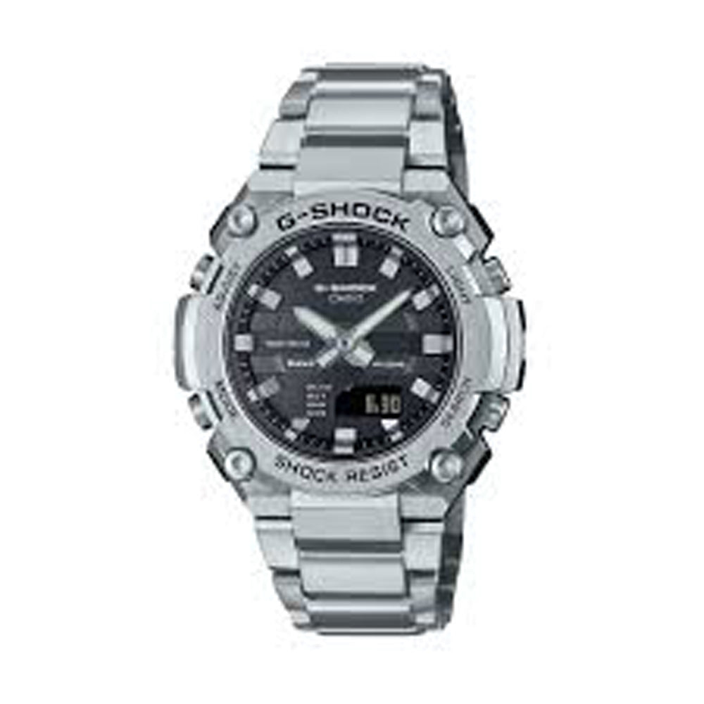 G-Shock G-Steel Watch - Compact Metal Resin, Solar Powered, Shock Resistant Timepiece