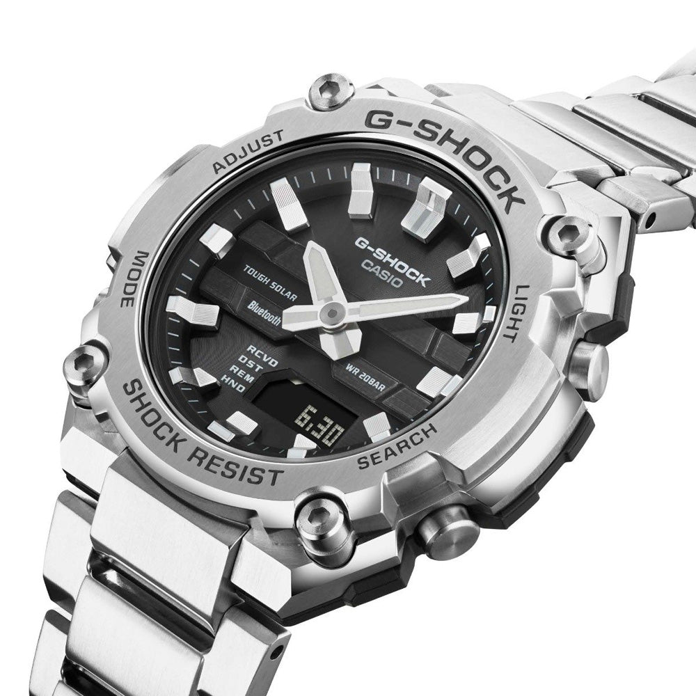 G-Shock G-Steel Watch - Compact Metal Resin, Solar Powered, Shock Resistant Timepiece