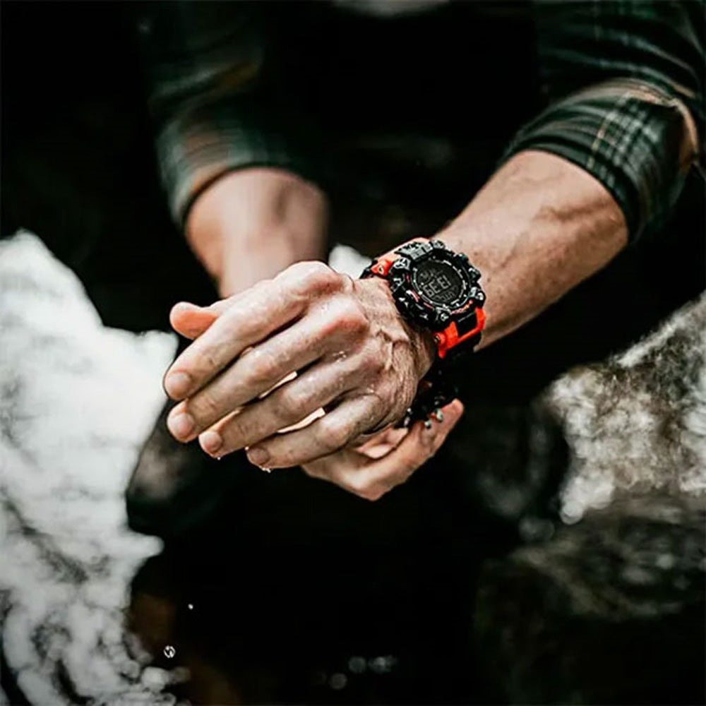 G-Shock Mudman Watch | Shock Resistant Wristwatch With Carbon Core Guard Case & Dual-Layer LCD