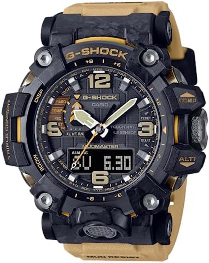 G-Shock Mudmaster Watch - Shock Resistant Analog Digital Timepiece with Altimeter