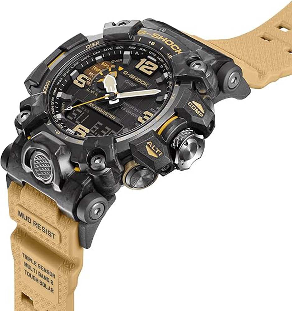 G-Shock Mudmaster Watch - Shock Resistant Analog Digital Timepiece with Altimeter