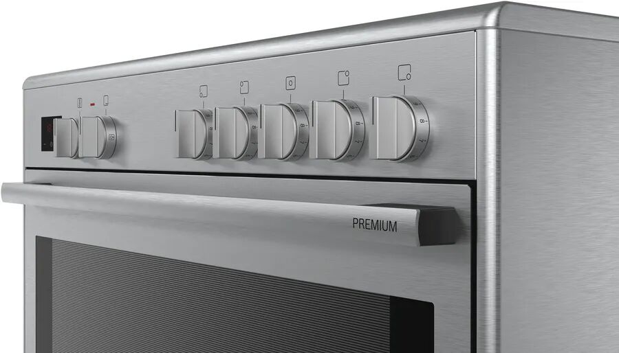 Bosch Electric Range Cooker 90cm | 5 Zone Stainless Steel Oven With Rotary Spit