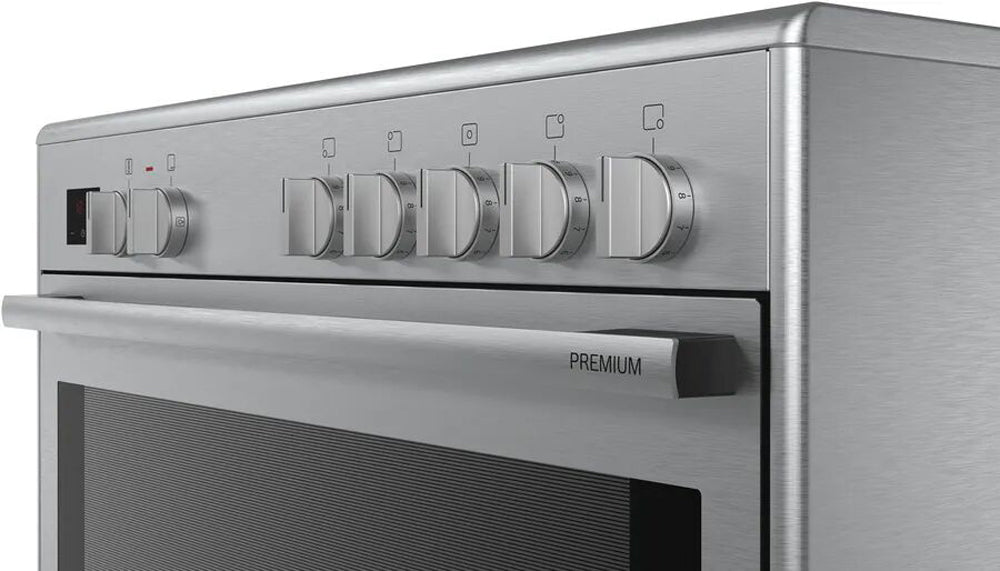 Bosch Electric Range Cooker 90cm | 5 Zone Stainless Steel Oven With Rotary Spit