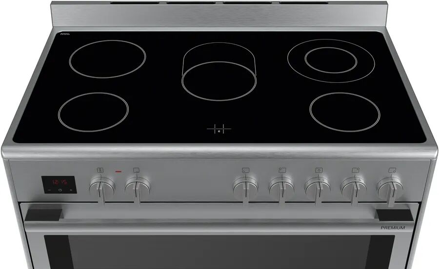 Bosch Electric Range Cooker 90cm | 5 Zone Stainless Steel Oven With Rotary Spit