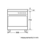 Bosch Series 8 Electric Range Cooker 5 Zone 90cm