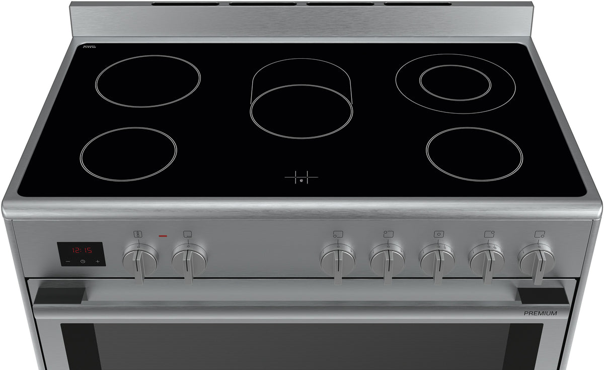 Bosch Electric Range Cooker 90cm | 5 Zone Stainless Steel Oven With Rotary Spit