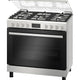 Bosch Gas Range Cooker – Stainless Steel Kitchen Appliance Stove with XXL Oven Capacity