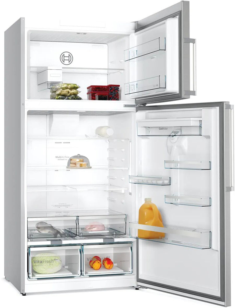 Bosch Series 6 Refrigerator – Large Capacity Top Mount Fridge With VitaFresh & NoFrost