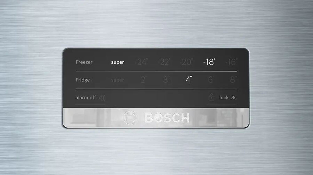 Bosch Series 4 Refrigerator - Top Mount, Stainless Steel Fridge With VitaFresh