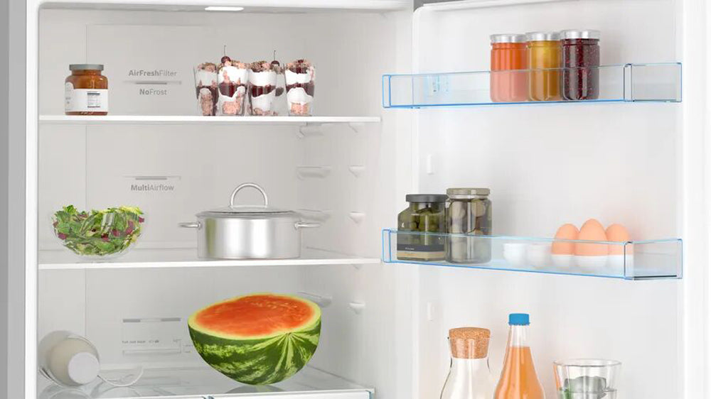 Bosch Series 4 Refrigerator - 530L Large Capacity Fridge with VitaFresh System & NoFrost Bottom Freezer