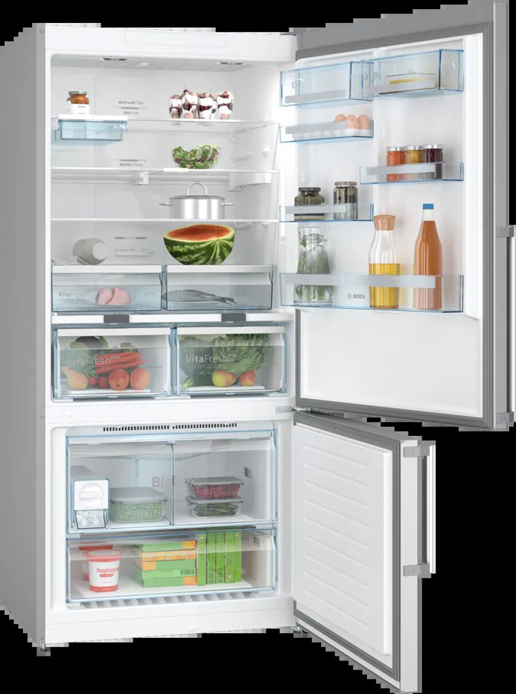 Bosch Series 6 Refrigerator - Large Capacity Bottom Freezer Fridge With XXL Storage