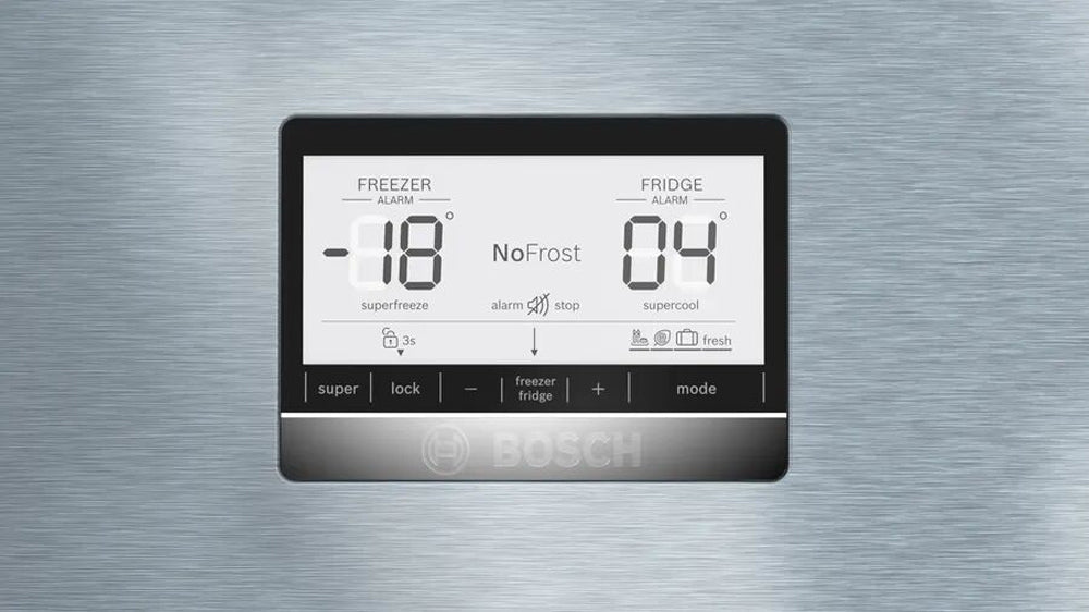Bosch Series 6 Refrigerator - Large Capacity Bottom Freezer Fridge With XXL Storage