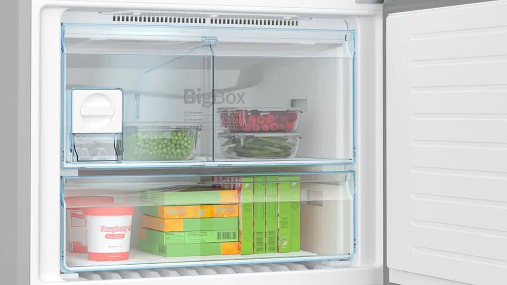 Bosch Series 6 Refrigerator - Large Capacity Bottom Freezer Fridge With XXL Storage