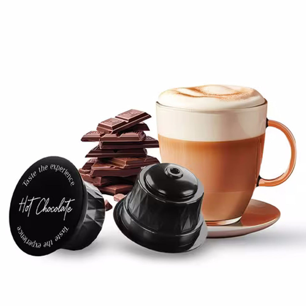 Hot Chocolate Capsules For Dolce Gusto – 16 Plastic Pods With Rich Chocolate Flavor