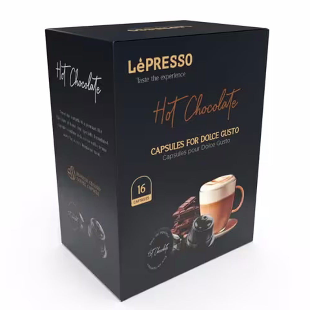 Hot Chocolate Capsules For Dolce Gusto – 16 Plastic Pods With Rich Chocolate Flavor